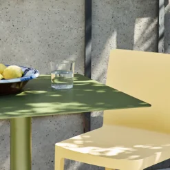 Table Cone Palissade - L 65 X P 65 X H 74 Cm - Olive-Hay Sale