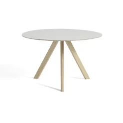 Table Cph20 Ronde Chene Huile Mat & Linoleum - Creme-Hay Online