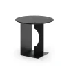 Table D'Appoint Arc En Teck Noir Verni - O 50 Cm-Ethnicraft Best