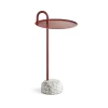 Table D'Appoint Bowler En Acier Et Granit - Rouge-Hay Online