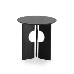 Table D'Appoint Cove En Teck Noir Verni - O 50 Cm-Ethnicraft Outlet