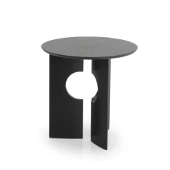 Table D'Appoint Cove En Teck Noir Verni - O 50 Cm-Ethnicraft Outlet