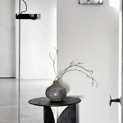 Table D'Appoint Fin En Teck Noir Verni - O 50 Cm-Ethnicraft Hot