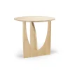 Table D'Appoint Geometric Chene Verni - O 51 X H 50 Cm-Ethnicraft Online