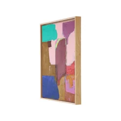 Tableau Abstrait Multicolore - 40 X 50 Cm-HK Living New
