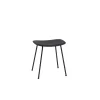 Tabouret Fiber Tube Noir + Assise Noir-Muuto Hot