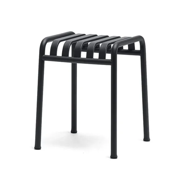 Tabouret Palissade En Acier Poudre - Anthracite-Hay