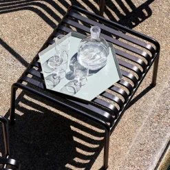 Tabouret Palissade En Acier Poudre - Anthracite-Hay