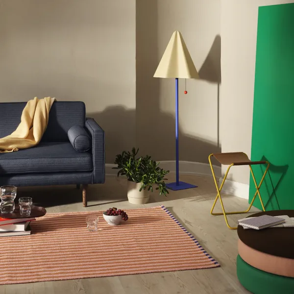 Tabouret Pliant Nola Cuir Et Fer - 39 X 31 X 45 Cm - Harvest Or-Broste Copenhagen Sale