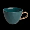 Tasse Expresso Good Morning En Porcelaine - Bleu Vert-Sélectionné par Fleux Online