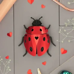 Trophee Origami Coccinelle Lady Lovebug - Rouge Ruby-Assembli Best