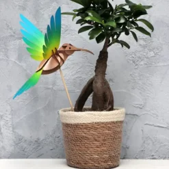 Trophee Origami Colibri - Jaune & Bleu-Assembli Hot