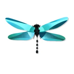 Trophee Origami Libellule Anisoptera - Vert Caribeen Brillant-Assembli Online