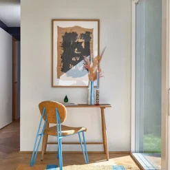 Vase A Bec Et Cils En Gres - Bleu-F&H New