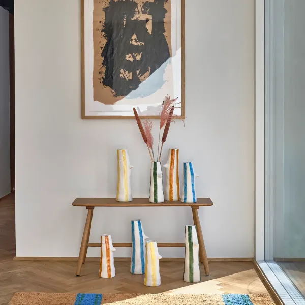 Vase A Bec Et Cils En Gres - Marron-F&H Online