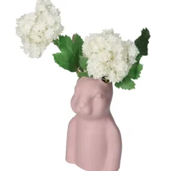Vase Bunny - Rose - 9 Cm X 9 Cm X 22Cm-Sélectionné par Fleux Outlet
