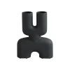 Vase Cobra Double En Ceramique - Noir-101 Copenhagen Online