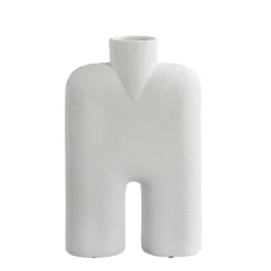Vase Cobra Grand En Ceramique - Blanc-101 Copenhagen Clearance