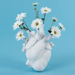 Vase Coeur Love In Bloom Porcelaine - Blanc-Seletti Online