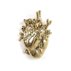 Vase Coeur Love In Bloom Porcelaine - Or-Seletti Outlet