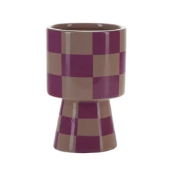 Vase Damier Asymetrique - Rose-Sélectionné par Fleux