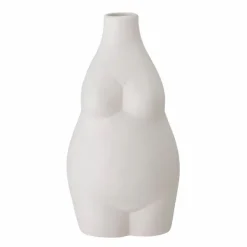 Vase Elora En Gres Blanc-Bloomingville Discount