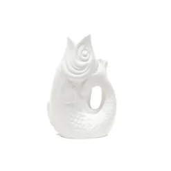 Vase Monsieur Carafon Fish Blanc-Sélectionné par Fleux Sale