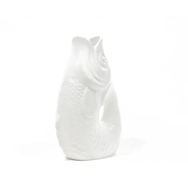 Vase Monsieur Carafon Fish Blanc-Sélectionné par Fleux Sale