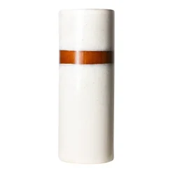Vase Neige L 70'S En Ceramique - 9.5 X 9.5 X 25 Cm-HK Living Clearance