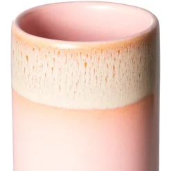 Vase Xs 70'S En Ceramique - 7.5 X 7.5 X 19 Cm-HK Living Best