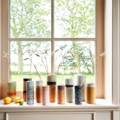 Vase Xs 70'S En Ceramique - 7.5 X 7.5 X 19 Cm-HK Living Best