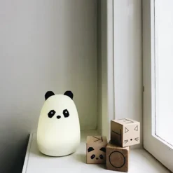Veilleuse Winston Panda En Silicone - Creme-Liewood New