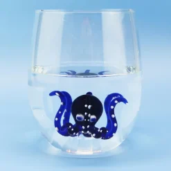 Verre Pieuvre - Bleu-Sélectionné par Fleux