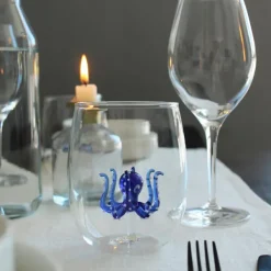 Verre Pieuvre - Bleu-Sélectionné par Fleux