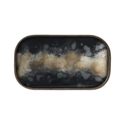 Vide Poche En Verre Black Organic-Ethnicraft