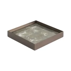 Vide Poche En Verre Fossil Organic - Gris-Ethnicraft Hot
