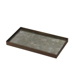 Vide Poche En Verre Peint - Fossil Organic - L 31 Cm-Ethnicraft Online