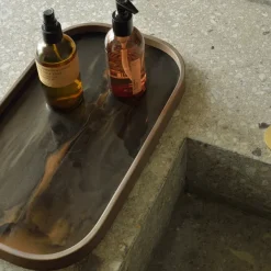 Vide-Poche En Verre - Bronze Organic - 42 X 24 Cm-Ethnicraft Sale